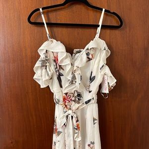 Pink Lily Jet Setting Dreams Floral Maxi Dress L